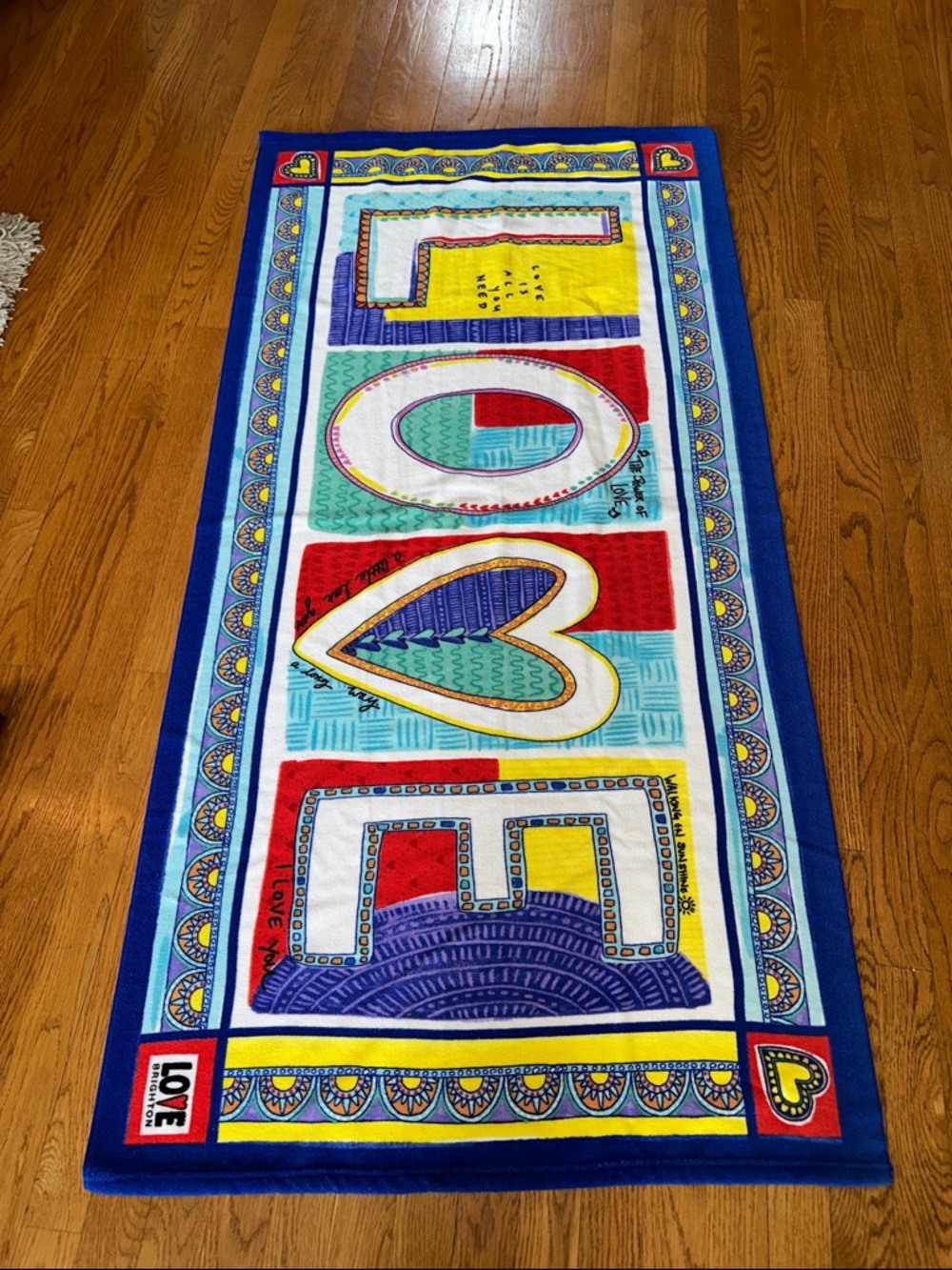 Brighton sold as set Heart Gradient Beach Towel - LOVE endless summer NWOT